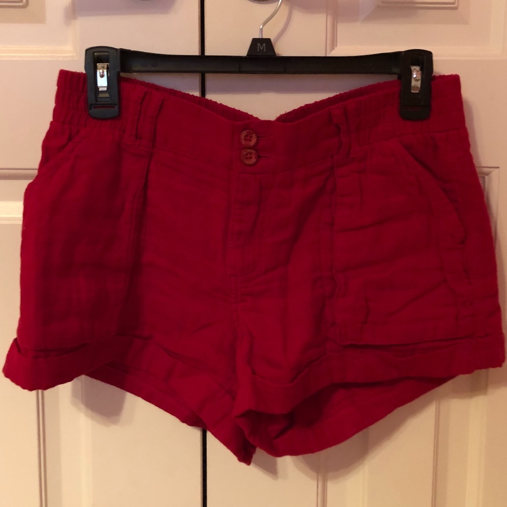 Red Soft Shorts
